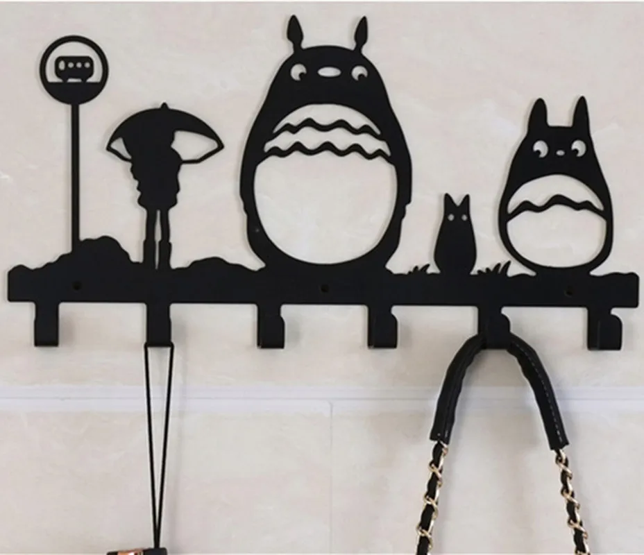 Держатель для ключей My Neighbor Totoro настенные крючки хранения косплея модный подарок