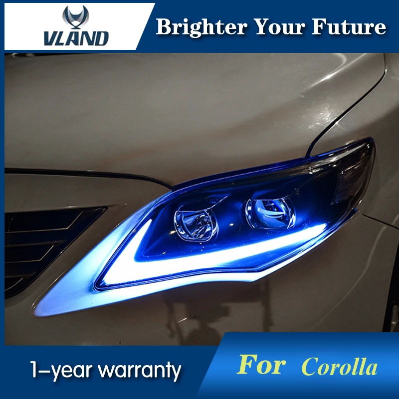 Автомобильные фары светодиодные для Toyota Corolla 2011 13 биксеноновые дальнего и