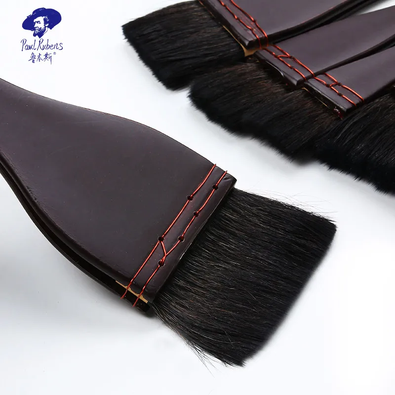 

Paul Rubens Flat Hake Watercolor Brush Squirrel Hair Professional Painting Brush Watercolor Wash Ceramic Pottery Art supplies