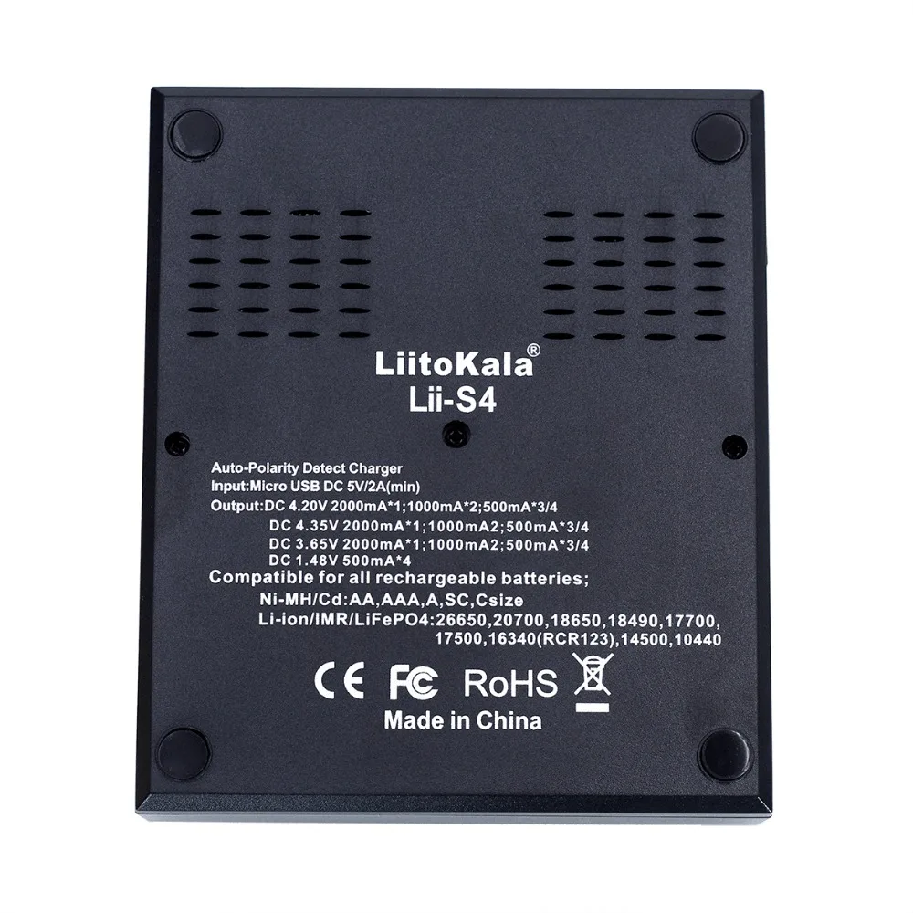 Умное зарядное устройство Liitokala Lii-S4 liis4 с ЖК-дисплеем для аккумуляторов 3 7 в Li-on 18650