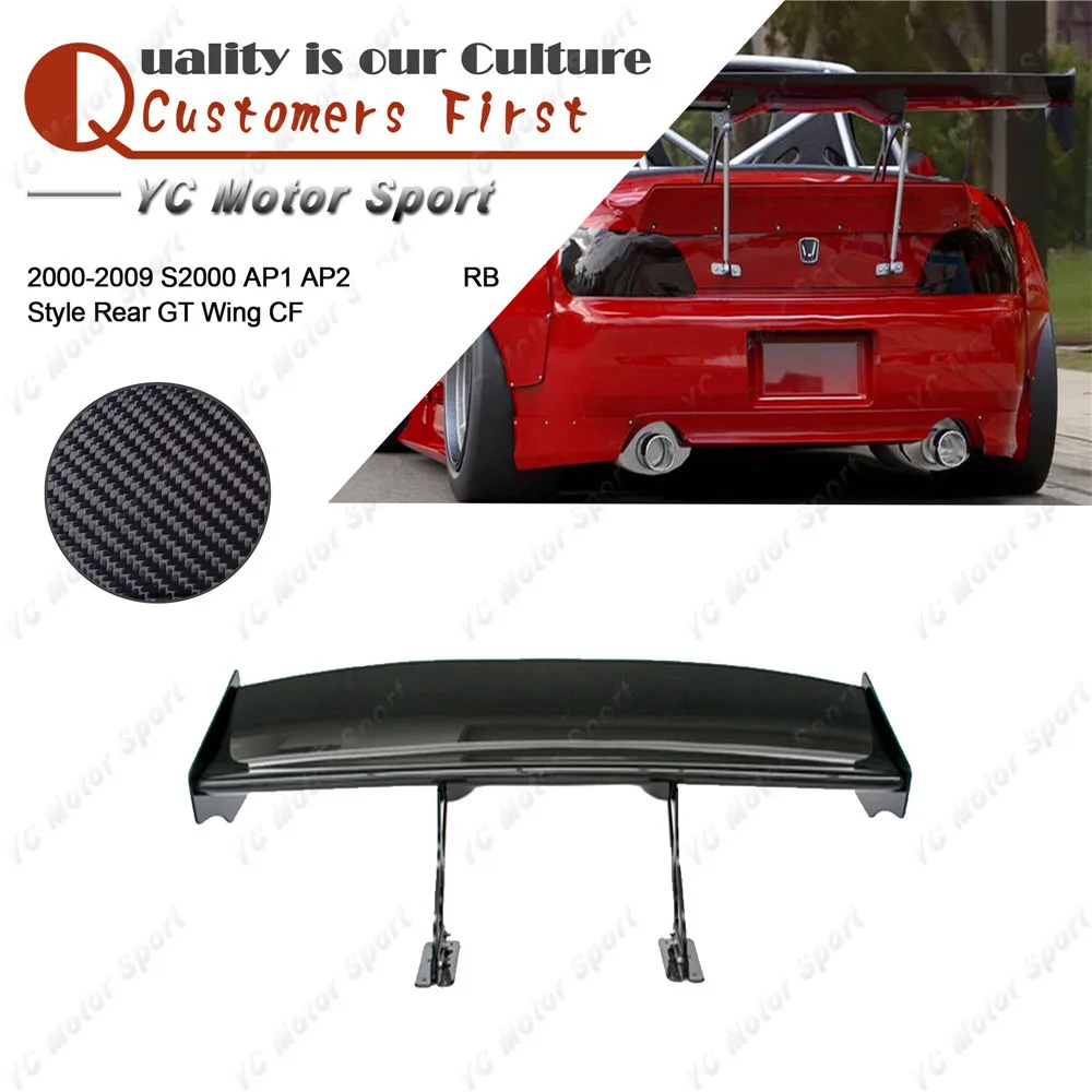 preço Acessórios Do Carro De Fibra De Carbono Pd Rb Estilo Gt Asa Traseira Apto Para 2000-2009 S2000 Ap1 Ap2 Rb Tronco Spoiler