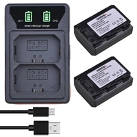 2pcs np fz100 npfz100 battery np fz100 battery charger with usb and type c port for sony fz100 alpha a7 iii a7r iii a9 9r