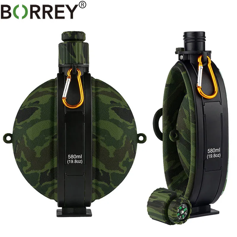 BORREY силиконовая складная бутылка для воды портативная дорожная чайник