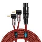3Pin XLR мама-двойной 2 RCA штекер аудио кабель микшер консоль усилитель микрофон домашний кинотеатр стереосистема Y разветвитель шнуры