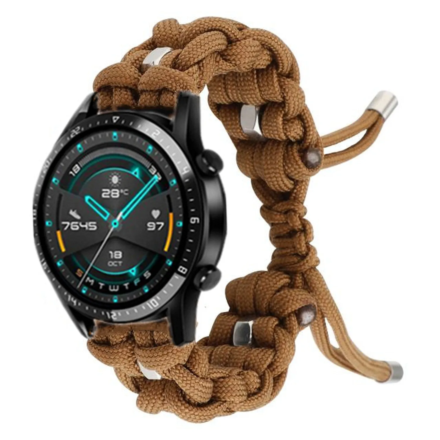 Новый Зонт веревка Frabic петля для Huawei GT 2 Amazfit 22 мм браслет ремешок Samsung Gear S3 Galaxy Watch 46