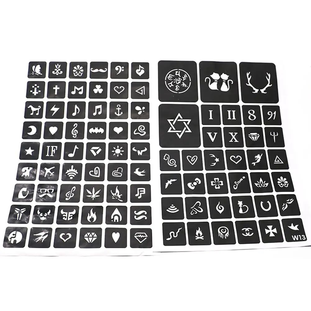 Полуперманентный набор для татуажа трафареты 30 цветов блестящая пудра Кисть