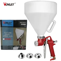 voylet fr301 air hopper spray gun with 4 0mm6 0mm8 0mm nozzle paint texture tool drywall wall painting sprayer