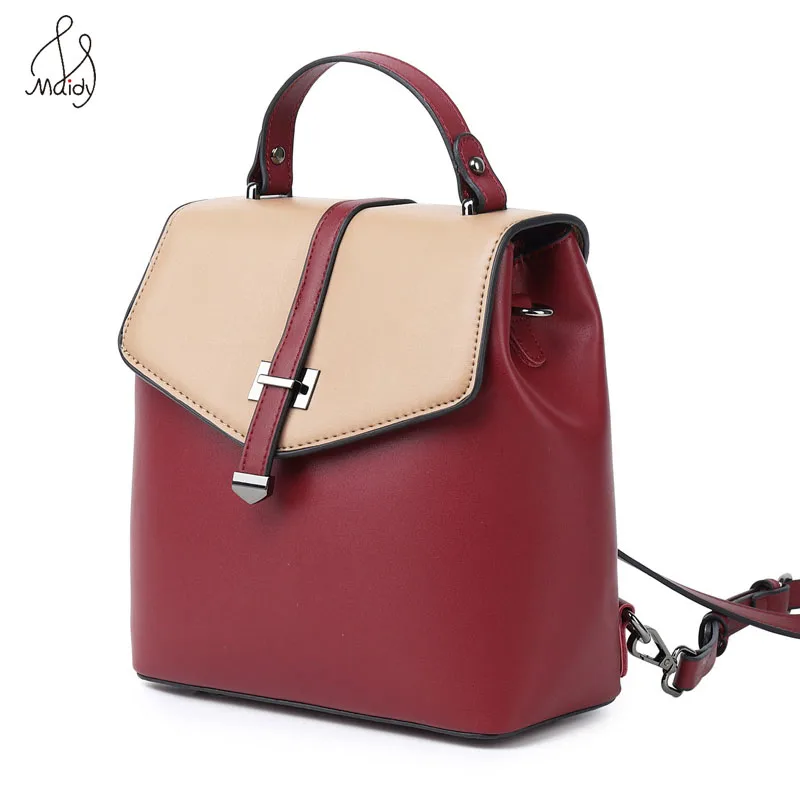 Винтажный женский многофункциональный рюкзак контрастных цветов дорожная сумка