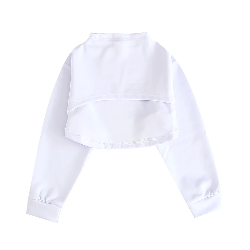 Tops Детские костюмы в стиле хип-хоп; белая одежда для уличных танцев; джазовая Одежда для девочек; детская одежда для Черлидинга; современная одежда для сцены; DN4042 - Цвет: Tops