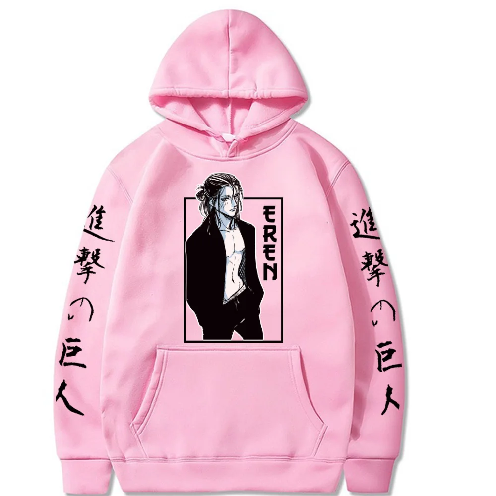 

Attack on Titan Eren Hot Anime Hoodie Pullover Tops Long Sleeve Hip Hop Cloth