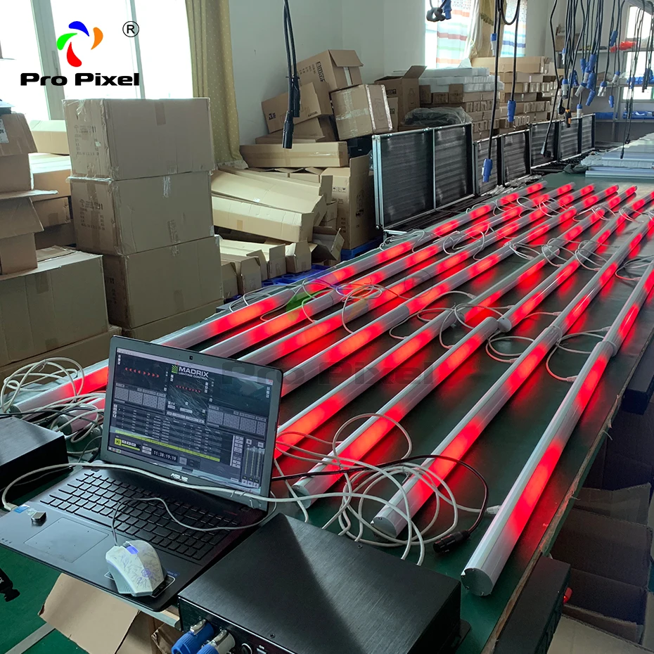 Светодиодная Пиксельная Трубка 16 шт. светильник с 1 шт. контроллером 40* SMD5050 RGB/FC высокоэффективный светодиодный s для dj светильник, Свадебный светильник, сценический светильник