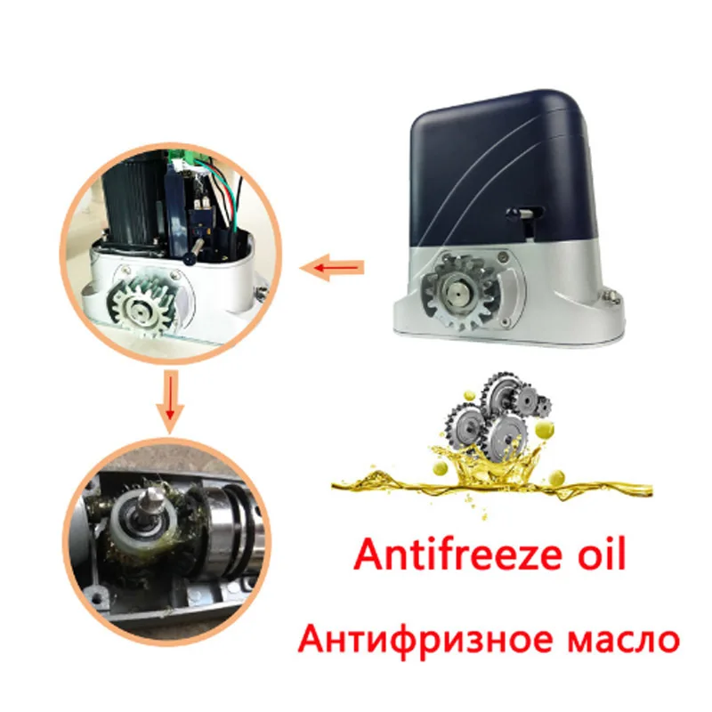 

sliding gate operator and sliding gate opener for home automation villa front door 500-1200kg motor have Antifreeze oil