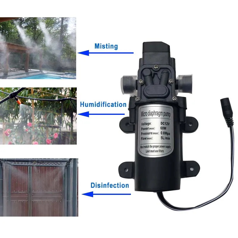 Водяной насос высокого качества усилитель тумана 12 В постоянного тока 160psi для