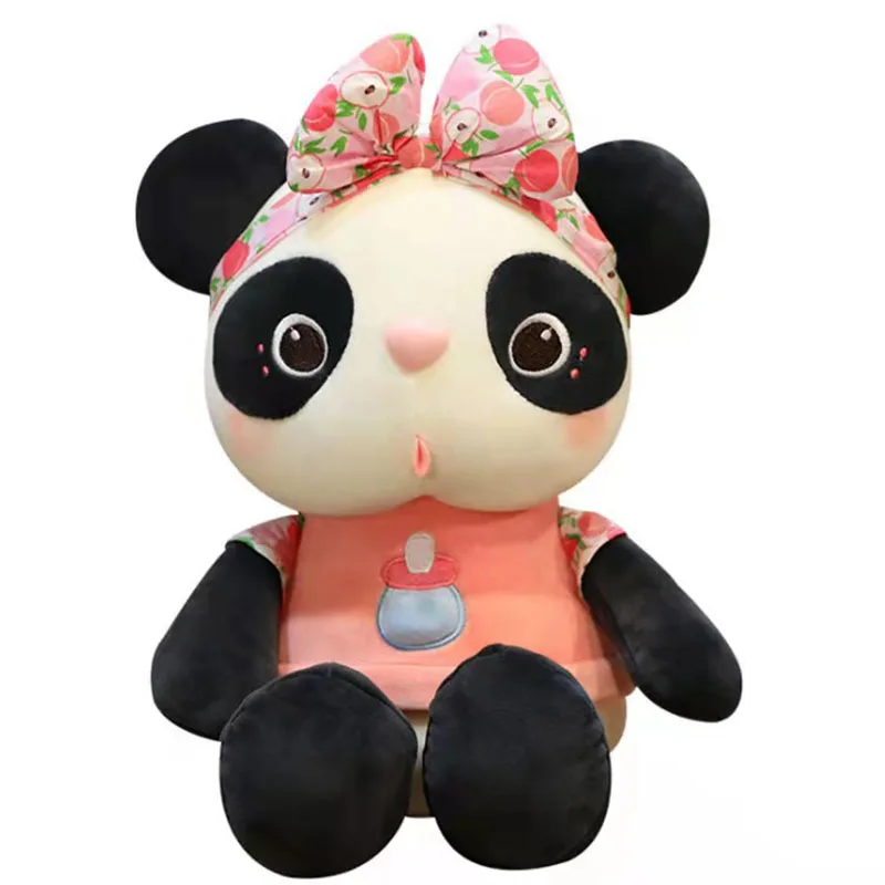 

30-50CM Cute Kawaii Cartoon Animals Panda Family Plush Dolls Toys Stuffed Soft Doll Sofa Pillow Gifts Xmas Party Decor For Kids