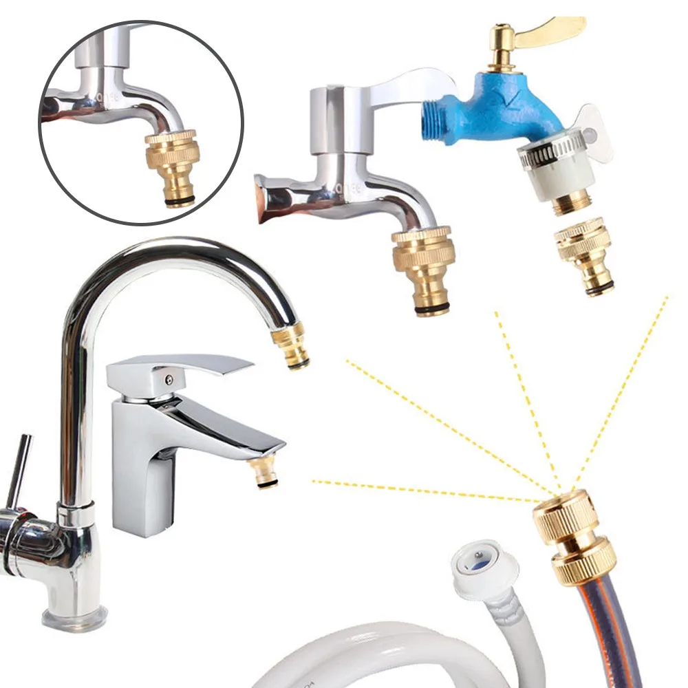 Универсальный переходник для кухонного шланга металлический соединитель