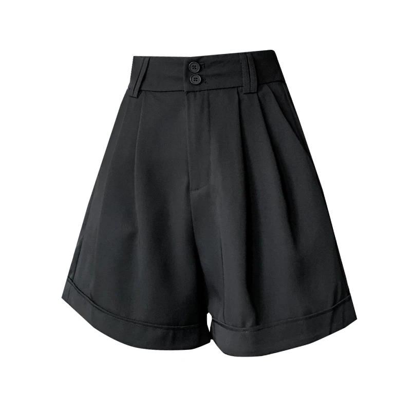 Шорты женские повседневные с завышенной талией Модные свободные драпировкой и