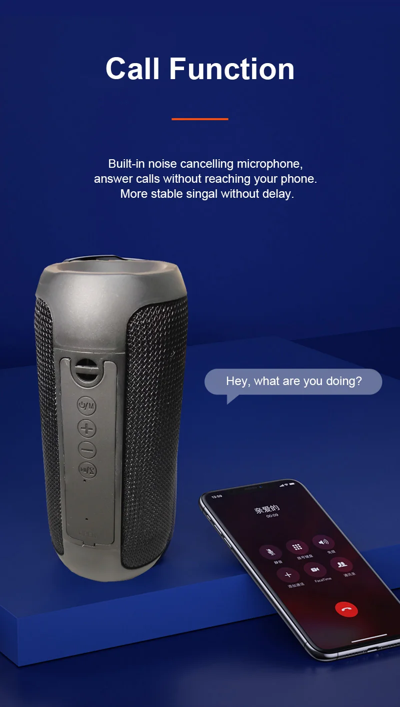 Портативная Bluetooth Колонка TG117 водонепроницаемый беспроводной динамик мощностью