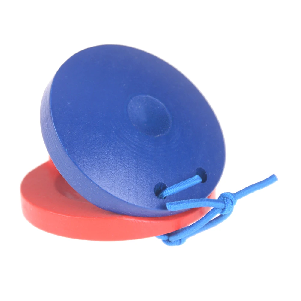 

2019 New Wooden Castanet Percussion Instrument Toy Children Kid Xmas Musical Instrument Learning & Education Toy Gift