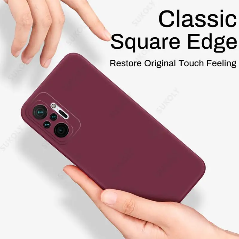 2021 original square liquid silicone case for xiaomi poco x3 gt nfc f3 m4 m3 pro 5g camera lens protective soft phone back cover free global shipping