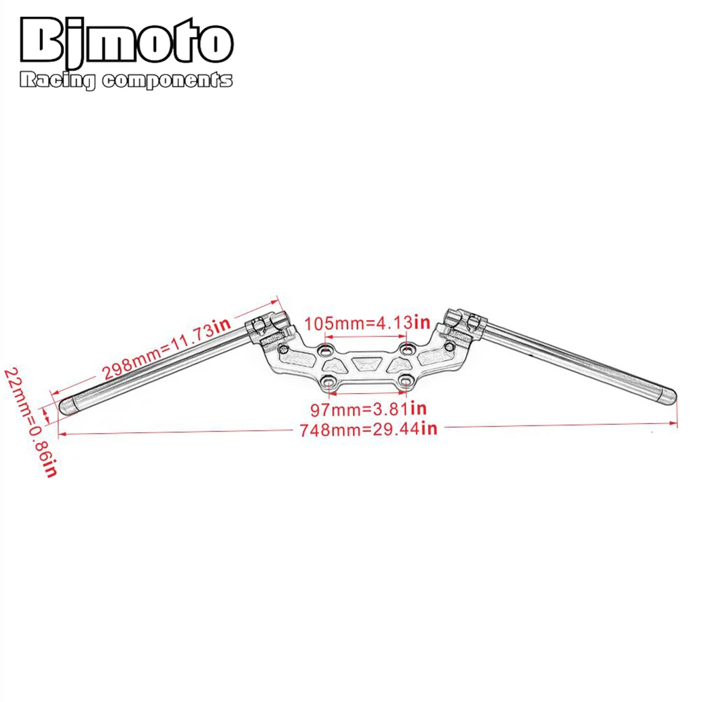 Прищепка для мотоцикла адаптер Руля Мотоцикла Для Yamaha MT09 MT-09 FZ09 MT FZ 09 2013-2023 2022 2021 2020