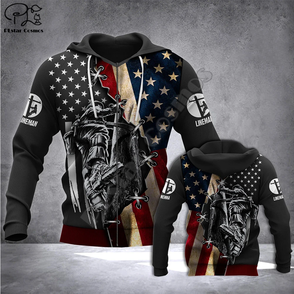 

PLstar Cosmos 3DPrint Electrician Lineman IronWorker Harajuku Streetwear Men/Women Unisex Funny Zip Hoodie/Sweatshirt/Jacket-a16