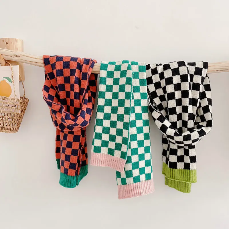 

Children Fake Collars for Baby Girls Protection Solid Wool Bow Cross Knit False Collar Scarf Winter Neck Guard Bib Scarves