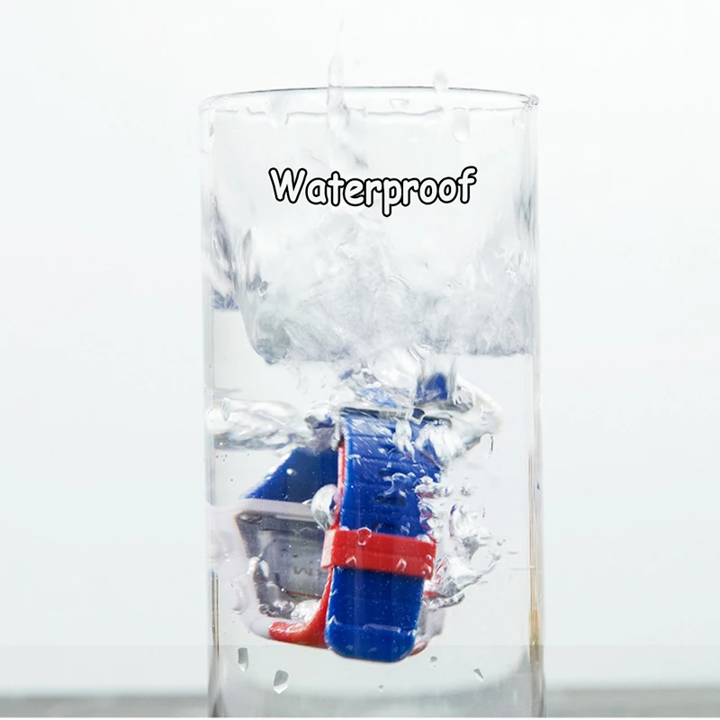 Часы Наручные детские с цветным силиконовым ремешком водостойкие