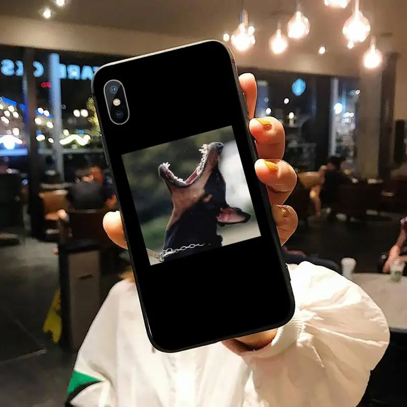

Doberman dog cool Phone Case for iPhone 11 12 pro XS MAX 8 7 6 6S Plus X 5S SE 2020 XR