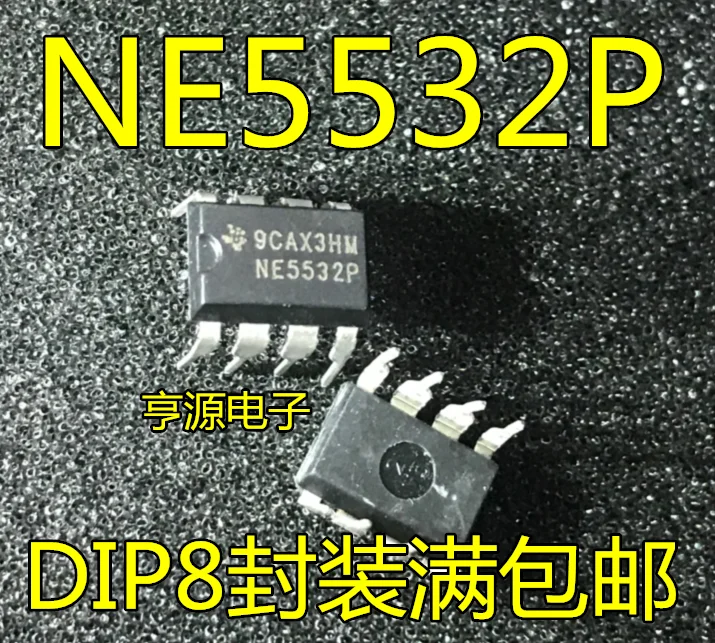 

10 PCS new NE5532 NE5532P pitch performance frequency op-amp/low noise DIP8 upright