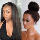 Парик женский прямой из 360 натуральных волос без клея, 13x4