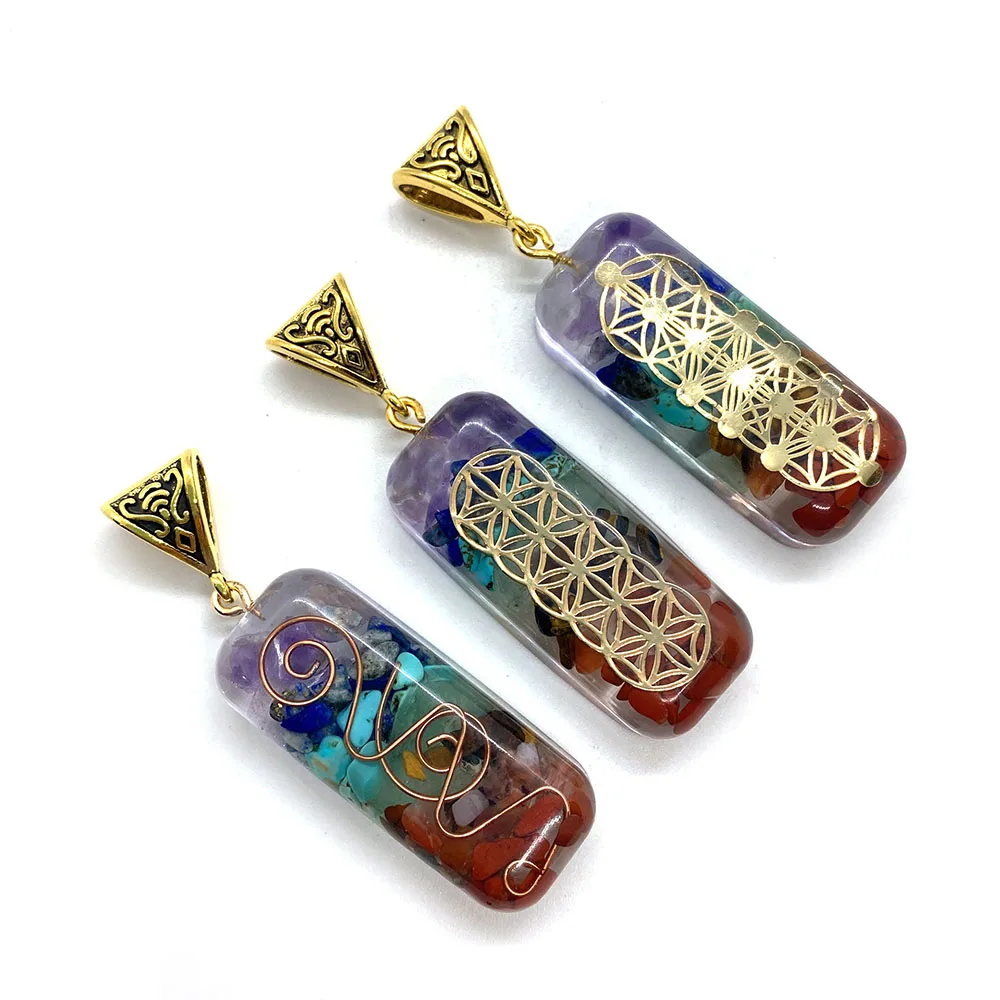 Подвеска из натурального камня в сочетании модные изысканные ювелирные изделия