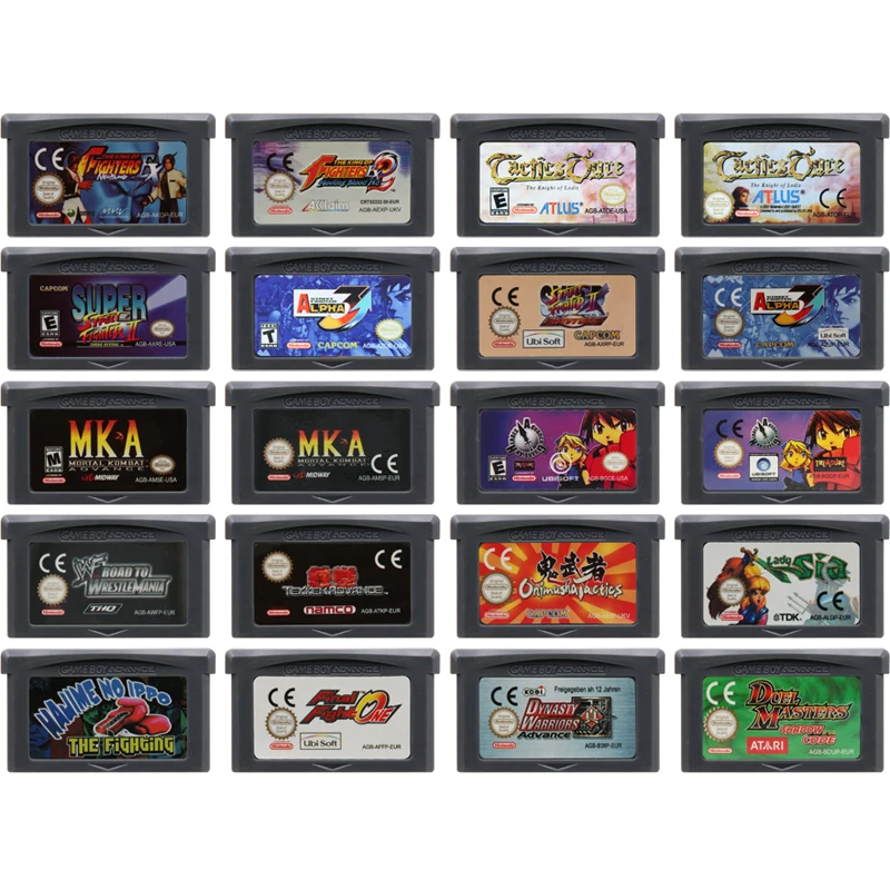

Video Game Cartridge 32 Bit Game Console Card for Nintendo GBA DS Fighting Games Series Street Fighter Mortal Kombat Advance