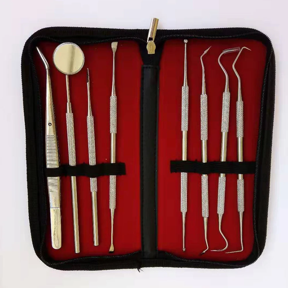 AMSIC стоматологический зеркальный инструмент 8 шт. набор для отбеливания зубов из