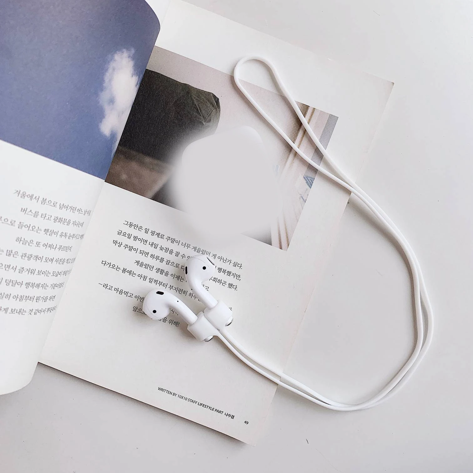 Для airpods i12 беспроводные наушники силиконовый анти-потеря ремешок для airpods i9s tws i7 i10 i11 i30 магнитный анти-потеря чехол ремень - Цвет: B