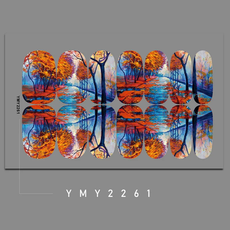 1 шт. самоклеящаяся водостойкая наклейка для дизайна ногтей | Красота и здоровье