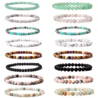 46 мм каменные бусины браслеты для мужчин Серый лабрадорит Желтый авантюрин натуральная целебная энергия минеральные ювелирные изделия женские винтажные браслеты