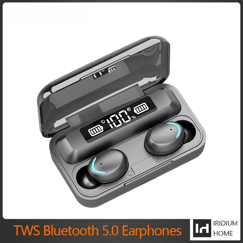 

TWS F9-5 Earphones Charging Box Stereo Sports Waterproof Wireless Bluetooth Headphones fone Headphones for Smartphone Portable9D