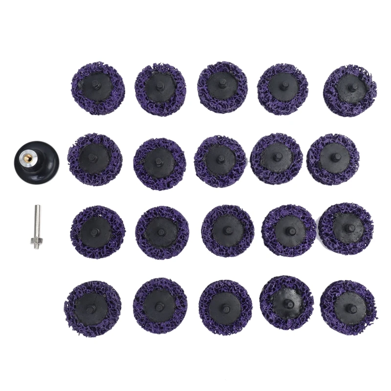 

20 упаковок 2 дюйма Быстросменные диски Easy Strip + 1 упаковка 1/4 дюйма держатель для удаления ржавчины, краски полосок, очистки сварных швов