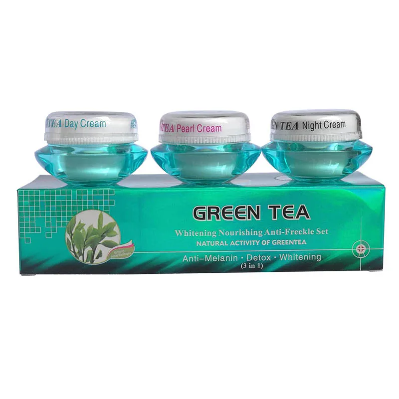 FEIQUE зеленый чай отбеливающий питательный антивеснушка набор крем для лица