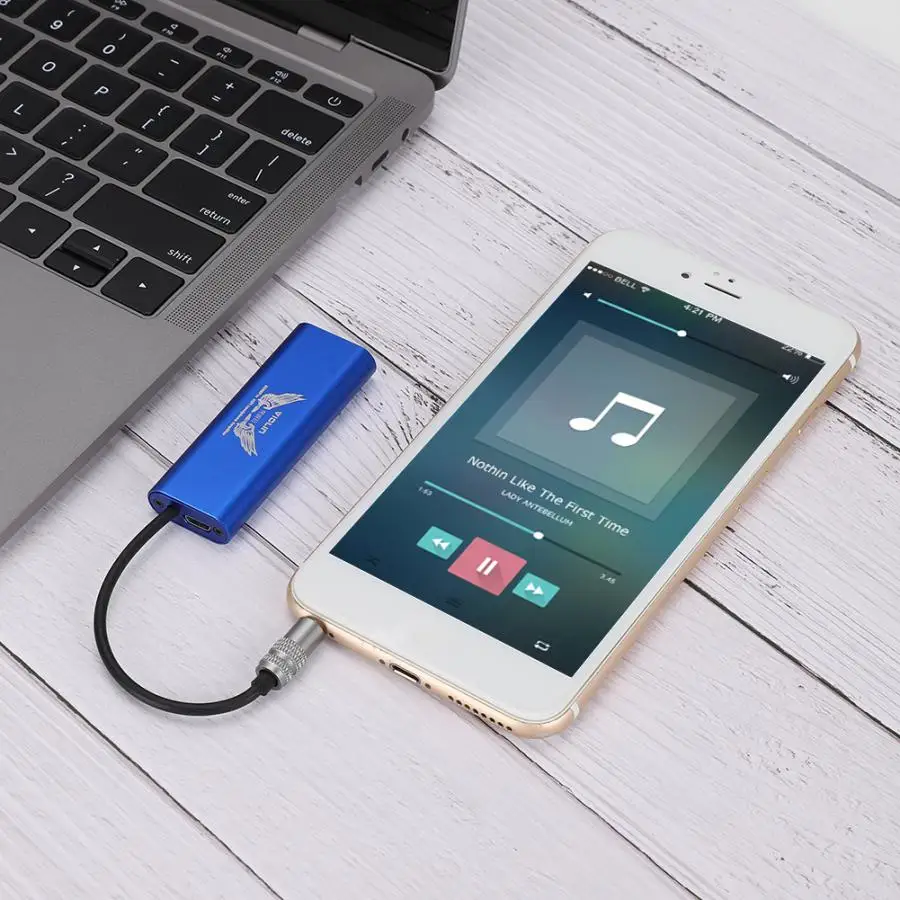 Профессиональный портативный усилитель для наушников Hi-Fi с поддержкой микрофона