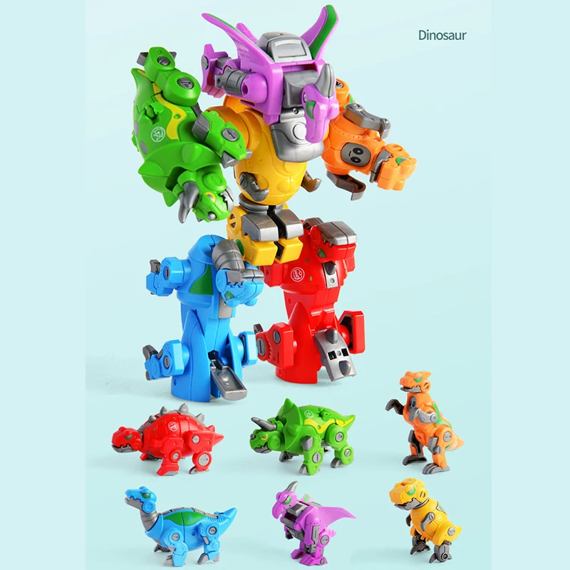 Динозавр деформация 6 в 1 робот-трансформер детские развивающие игрушки подарки