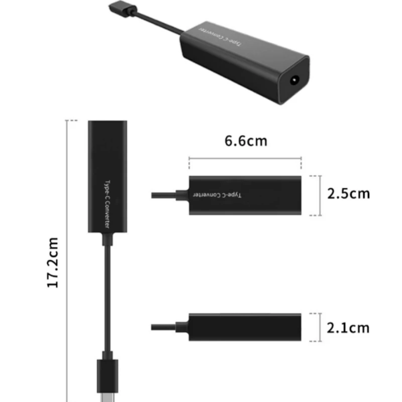 Универсальный Переходник USB Type-C 65 Вт штекер постоянного тока разъем адаптера C