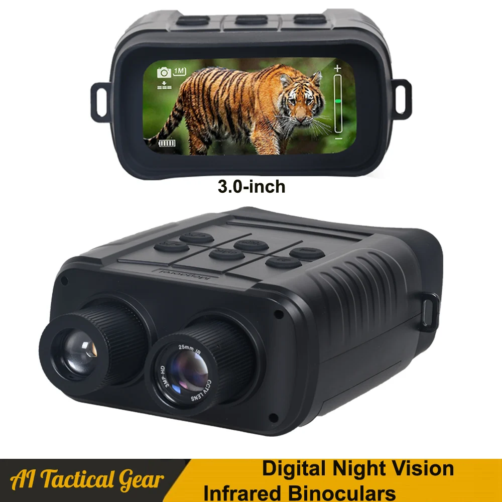 

Megaorei Digital Night Vision Binoculars With 3.0' Screen Video Recording Infrared Day Night Vision Hunting Binoculars Telescope