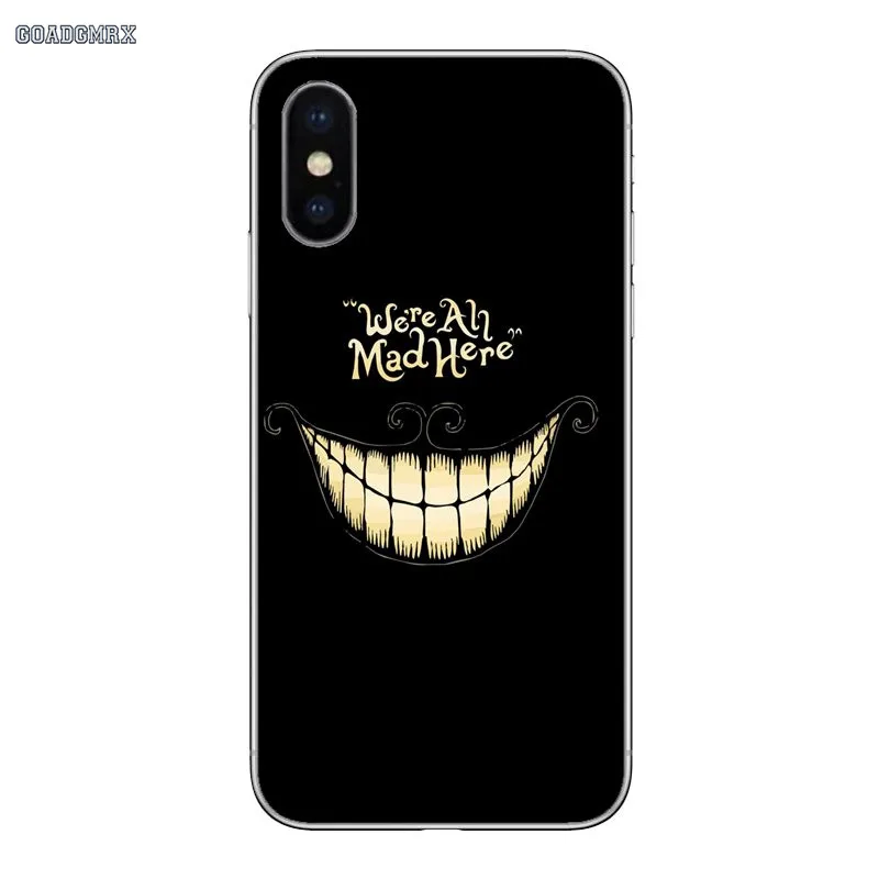 Alice In Wonderland Cheshire Cat For iPhone 11 X XR XS Pro MAX 4 4S 5 5S SE 5C 6 6S 7 8 Plus Soft Transparent Shell Covers | Мобильные
