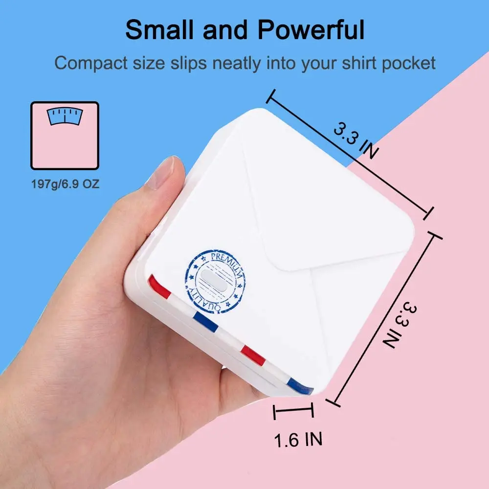 Портативный термопринтер Phomemo M02S миниатюрный Многофункциональный с Bluetooth для