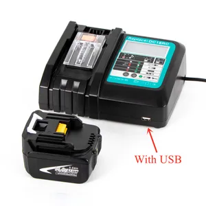 dc18rct li ion battery charger for makita charger 18v 14 4v bl1830 bl1430 dc18rc dc18ra power tool 3a charging current free global shipping