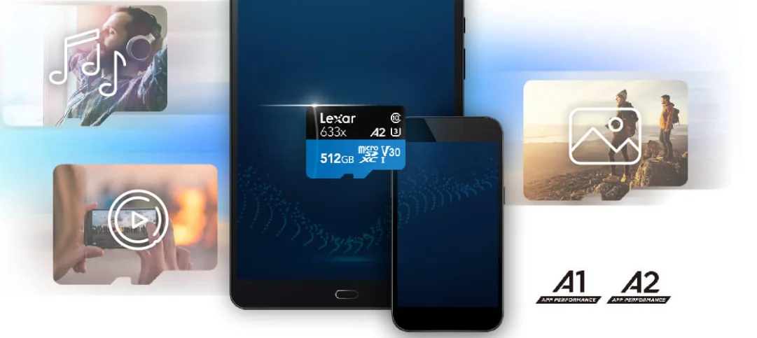 Lexar 633X 95 МБ/с. Micro SD карты 512 ГБ 128 г 256 ГБ устройство чтения карт памяти Uhs-1 для DJI Mavic Drone Gopro спортивные видео камерные очки Футляр для карт