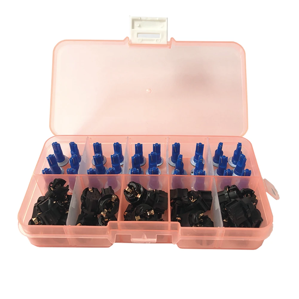 30 комплектов Авто PC74 T5 светодиодный поворотный разъем инструмент Панель