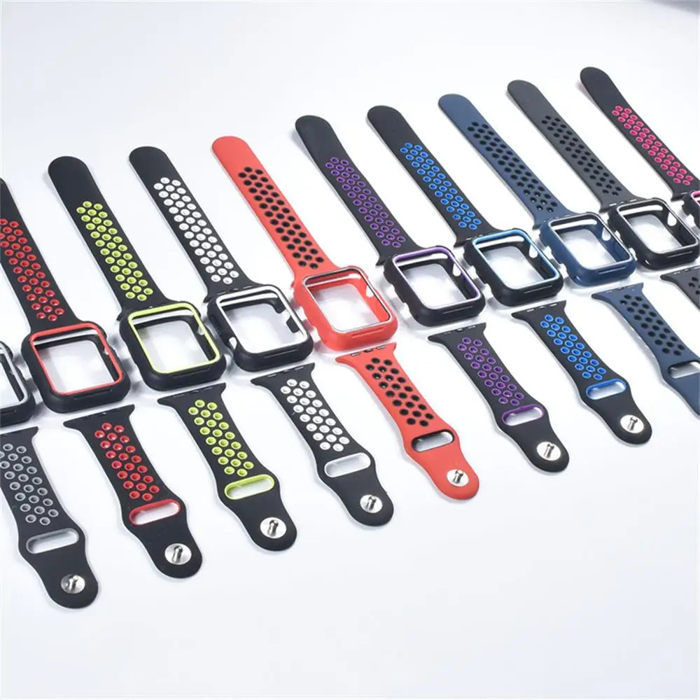 Защитный чехол для Apple watch apple 4 ремешка 44 мм 40 корпус iwatch силиконовая защитная
