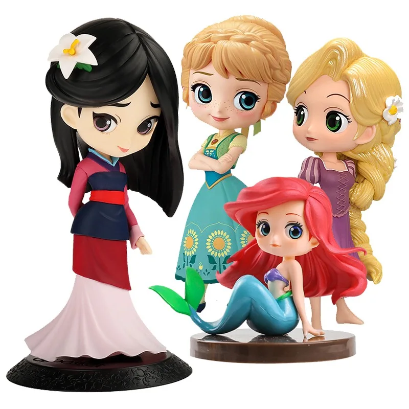 7 5 см Q Version Mulan Русалка Анна Рапунцель принцесса день рождения торт украшение